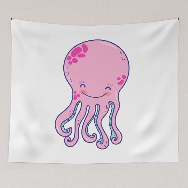 Item preview, pink octopus designed and sold by treasure-crafts.