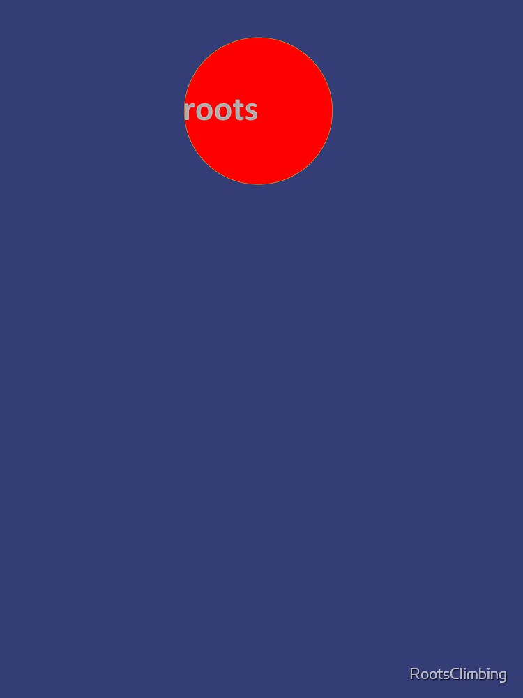 Roots Climbing RED DOT Tee. by RootsClimbing