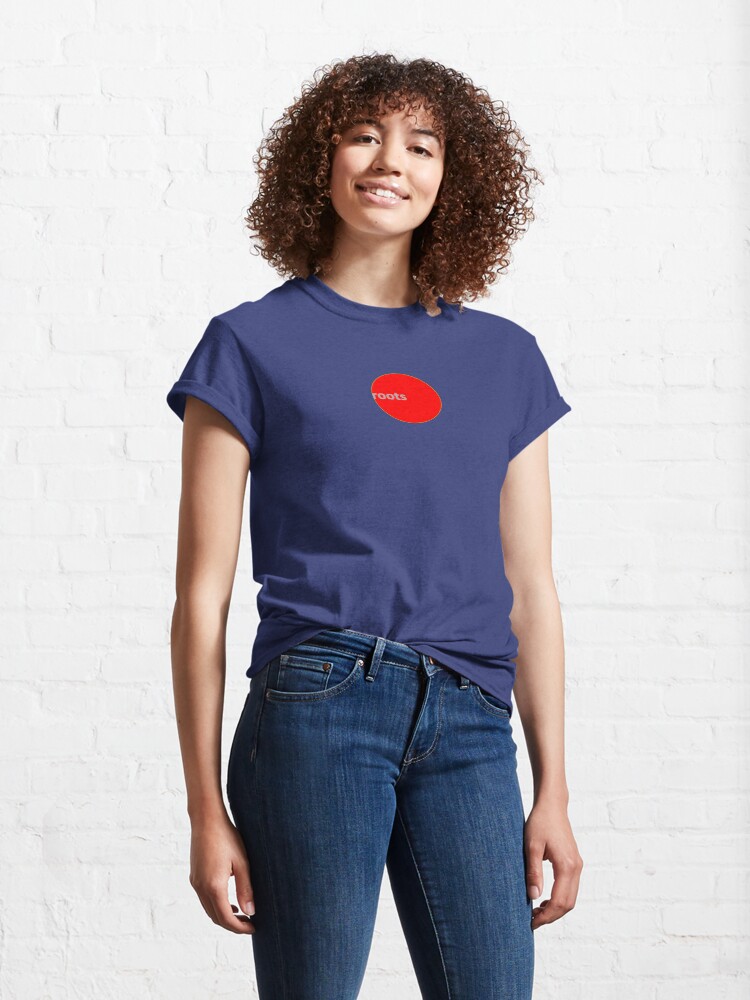 Alternate view of Roots Climbing RED DOT Tee. Classic T-Shirt