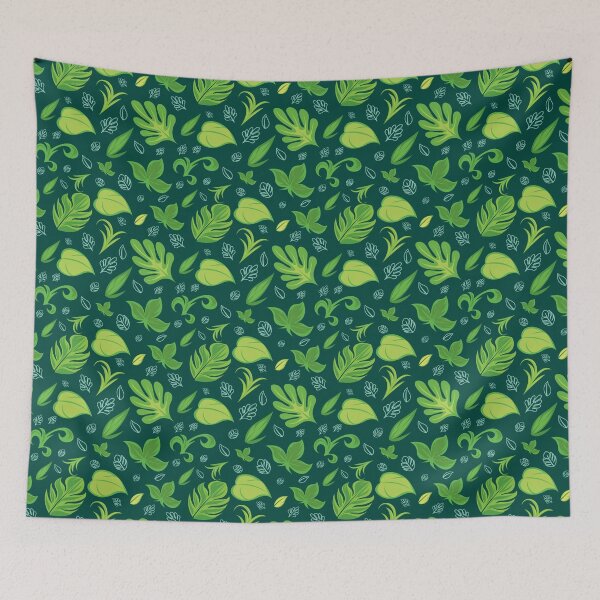 Item preview, Vintage Seamless Green Leaves Pattern , Vintage Green leaves Patterns  designed and sold by garniturex.
