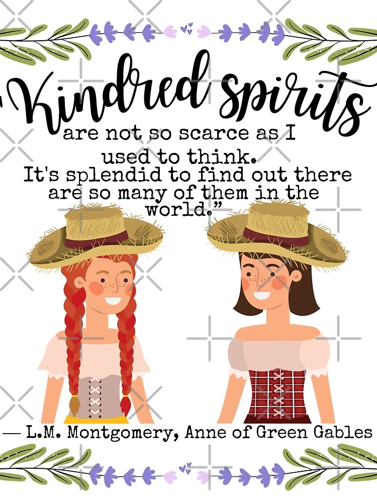 Thumbnail 3 of 3, Scarf, Kindred Spirits LM Montgomery book quote designed and sold by Dollfacedesign.