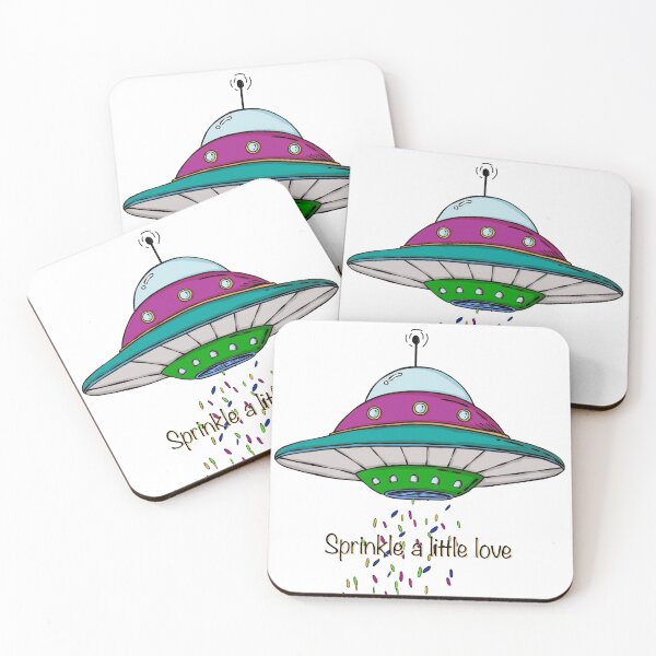 Item preview, Alien UFO  - Sprinkle a little love designed and sold by GlitterFinch.
