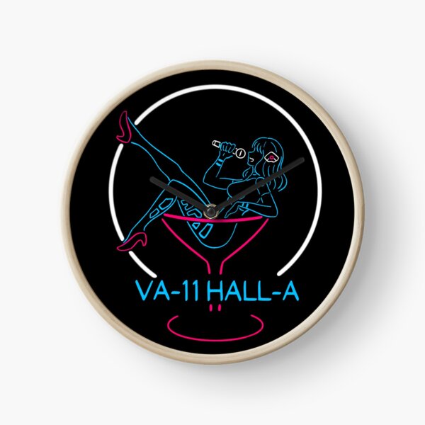 VA-11 Hall-A Neon Sign Clock