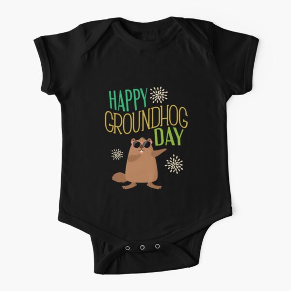 Groundhog Day Funny Baby Short Sleeve Bodysuits Cotton Toddler BABYQIN Do I Look Like A Meteorologist