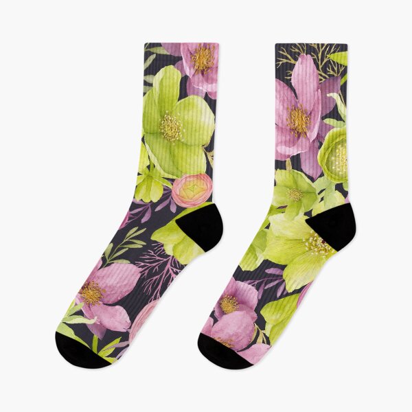 Item preview, Pink and Yellow Green Hellebore Carpet designed and sold by CrossVersion.