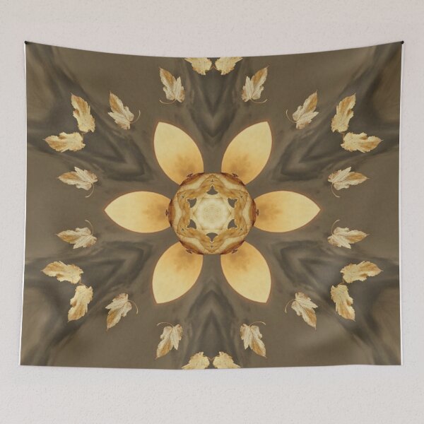 Item preview, Brown mandala. Golden mandala. Beautiful simple mandala. Square designed and sold by soniaaseguin.
