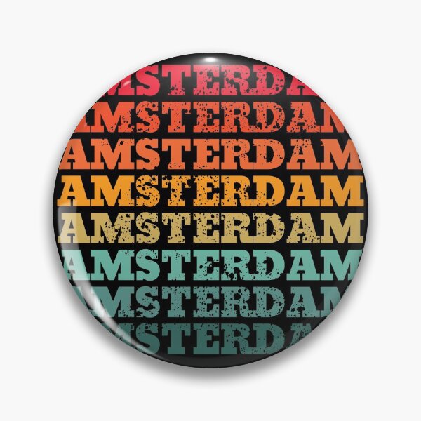 Item preview, Amsterdam - repeated retro vintage sunset colors with a distressed design effect designed and sold by Rhu Creations.