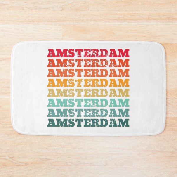 Item preview, Amsterdam - repeated retro vintage sunset colors with a distressed design effect designed and sold by Rhu Creations.