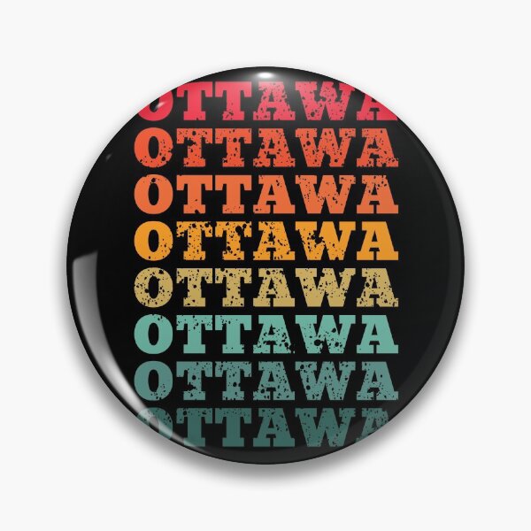 Item preview, Ottawa - repeated retro vintage sunset colors with a distressed design effect designed and sold by Rhu Creations.