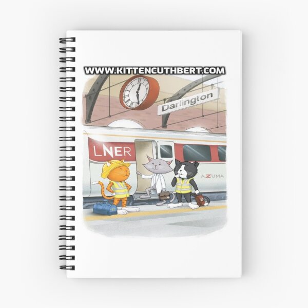 Item preview, CUTHBERT AND FRIENDS BOARDING LNER AZUMA AT DARLINGTON designed and sold by kittencuthbert.
