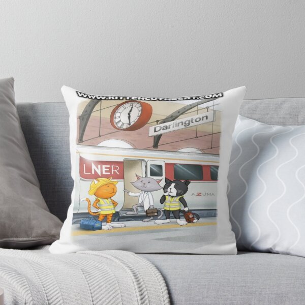 Item preview, CUTHBERT AND FRIENDS BOARDING LNER AZUMA AT DARLINGTON designed and sold by kittencuthbert.
