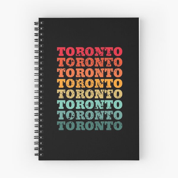 Item preview, Toronto - repeated retro vintage sunset colors with a distressed design effect designed and sold by Rhu Creations.