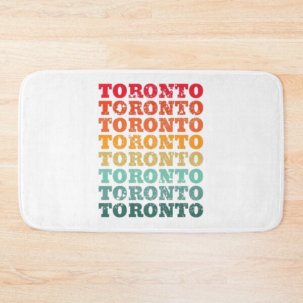 Item preview, Toronto - repeated retro vintage sunset colors with a distressed design effect designed and sold by Rhu Creations.
