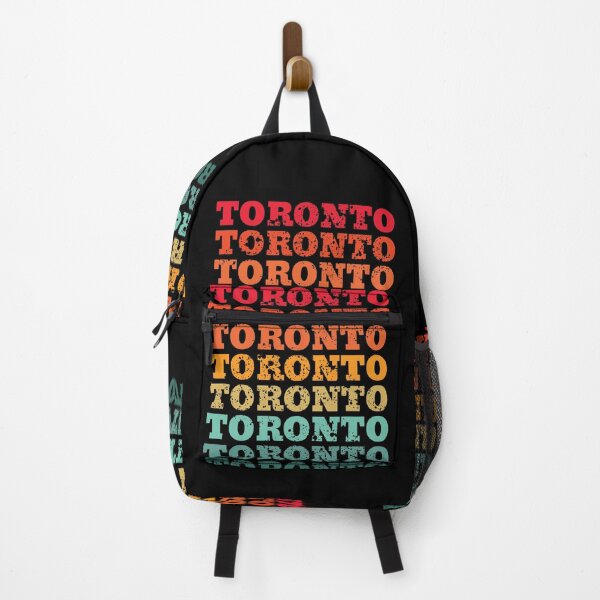 Item preview, Toronto - repeated retro vintage sunset colors with a distressed design effect designed and sold by Rhu Creations.