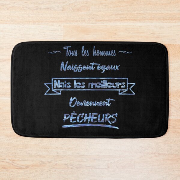Item preview, The best men become fishermen (French) designed and sold by 2Girls1Shirt.