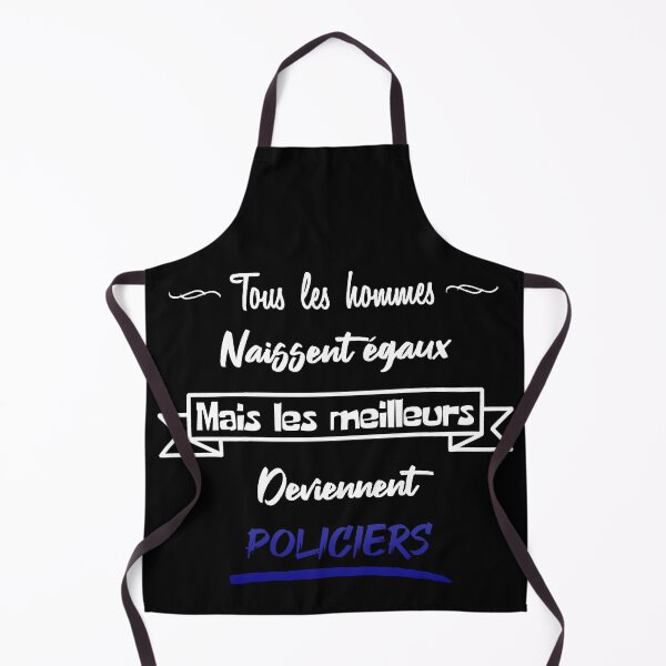 Aperçu de l'œuvre Les meilleurs hommes deviennent policiers (français) créée et vendue par 2Girls1Shirt.