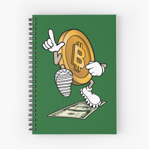 Item preview, Bitcoin Over Dollar Bitcoin stepping on 100 dollar bill, funny crypto defeating fiat designed and sold by Valleyand.