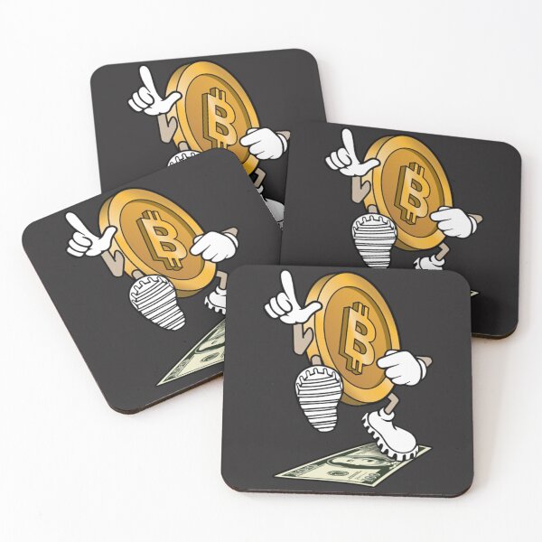 Item preview, Bitcoin Over Dollar Bitcoin stepping on 100 dollar bill, funny crypto defeating fiat designed and sold by Valleyand.