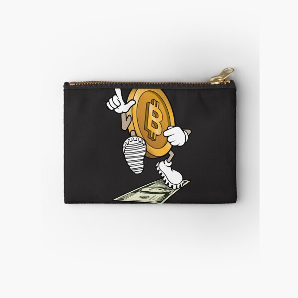 Item preview, Bitcoin Over Dollar Bitcoin stepping on 100 dollar bill, funny crypto defeating fiat designed and sold by Valleyand.