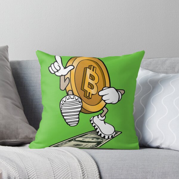 Item preview, Bitcoin Over Dollar Bitcoin stepping on 100 dollar bill, funny crypto defeating fiat designed and sold by Valleyand.