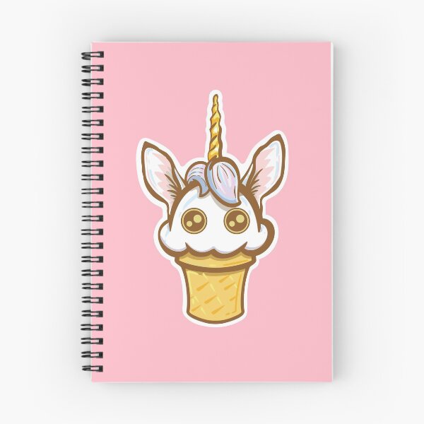 Artikelvorschau, Magisches Einhorn - Nice Cream Critter's - Pink Cute Kawaii entworfen und verkauft von R H Seeley ART.