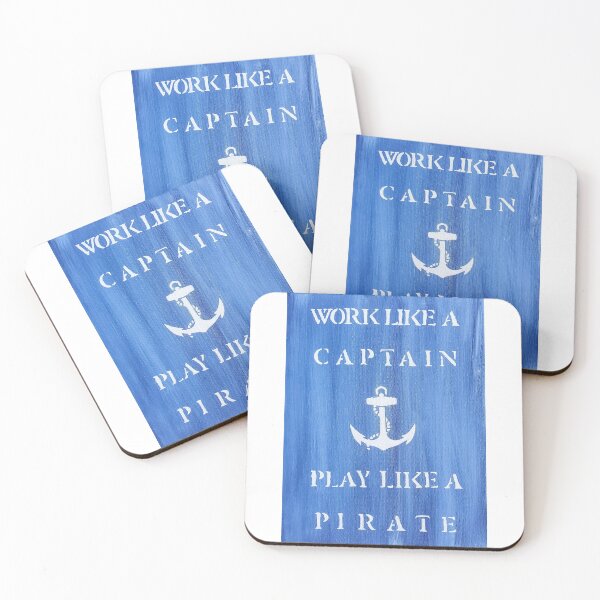 Item preview, Work Like A Captain, Play Like A Pirate designed and sold by Erika Thomas.
