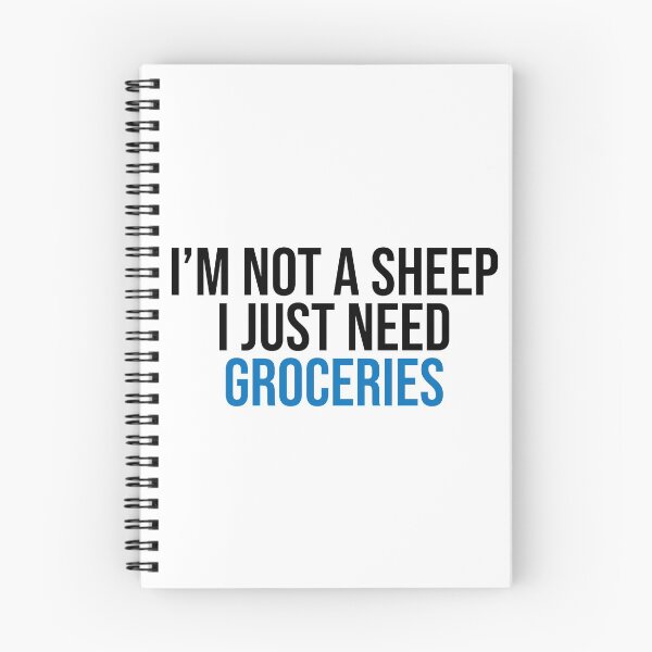 Item preview, I'm Not A Sheep I Just Need Groceries Compliance designed and sold by Sour Soul.