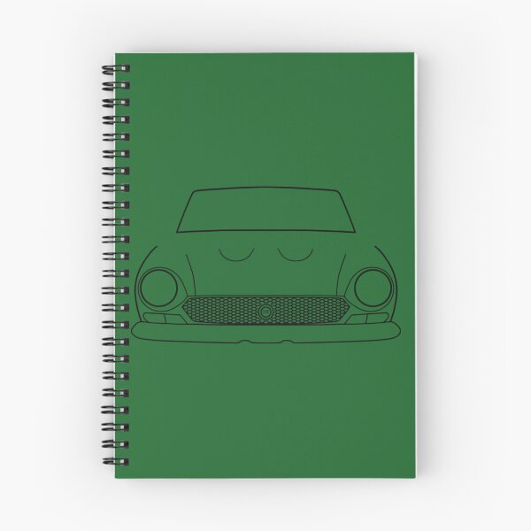 Item preview, Classic Car 1970s Fiat 124 Sport Spider classic car black outline graphic designed and sold by Valleyand.