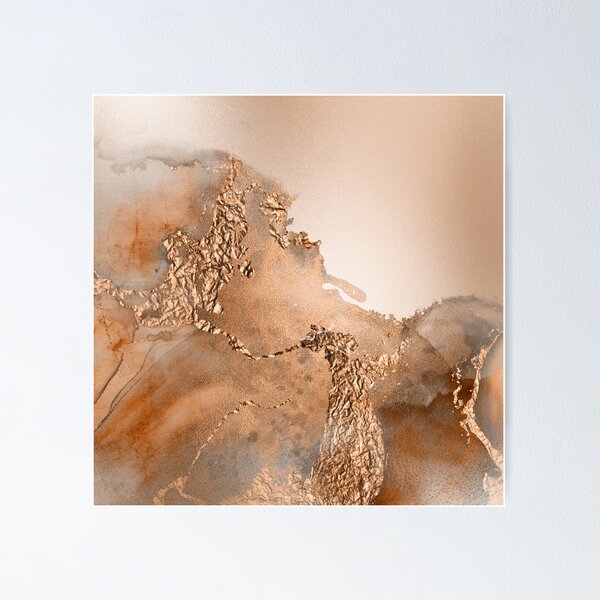 Item preview, Gold Copper Faux Marbled Texture designed and sold by MysticMarble.