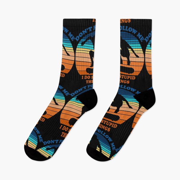 Item preview, Don't Follow Me I Do Stupid Things Skateboarding Skateboarder  designed and sold by fourstripes.