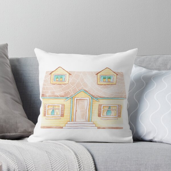 Item preview, Blue and brown watercolour house designed and sold by Ugle0404.