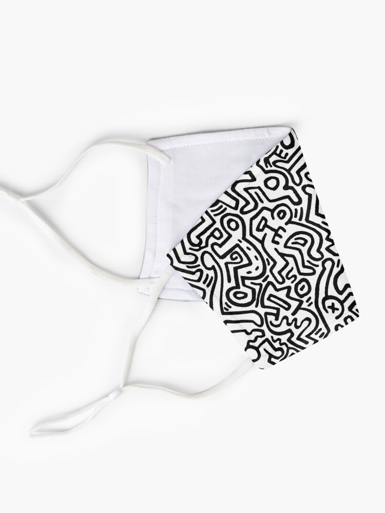 Alternate view of pattern black and white Mask