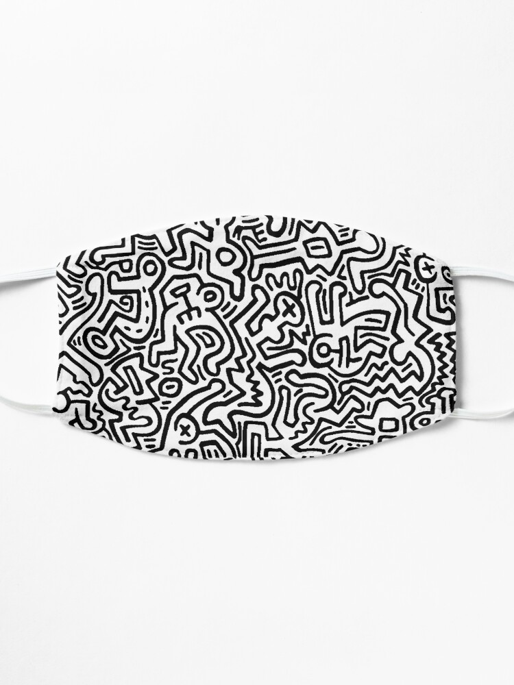 Alternate view of pattern black and white Mask