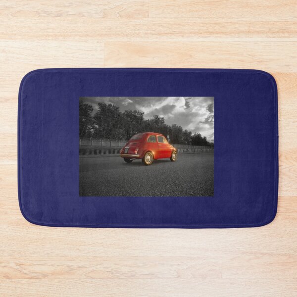 Item preview, Fiat 500 Car Oldtimer Vintage Fiat 500 F 1968 driving of in the distance designed and sold by Valleyand.