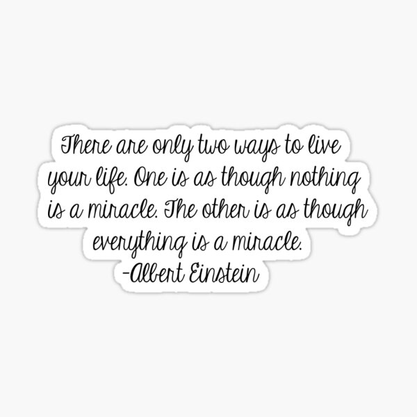 Albert Einstein Quote Sticker