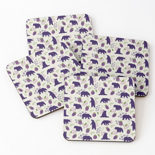 Item preview, Friendly Bear and Blackberries designed and sold by Print N Stuff by Cristina Stancu.