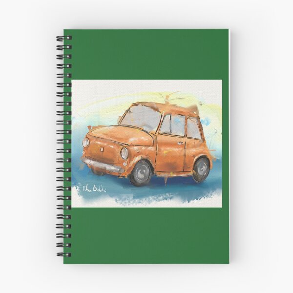 Item preview, Fiat 500 Classic Iconic Orange Fiat 500 Loose Painting designed and sold by Valleyand.