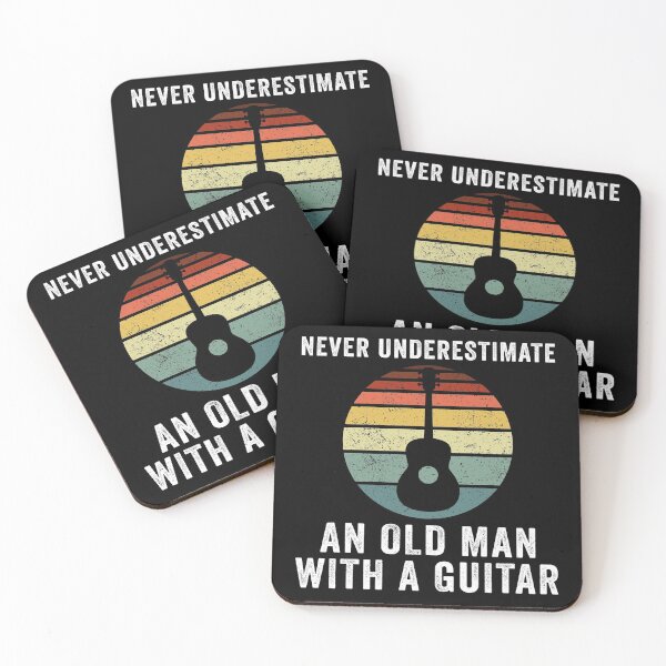 Item preview, Never underestimate an old man with a guitar funny guitarist designed and sold by honeyandcotton.
