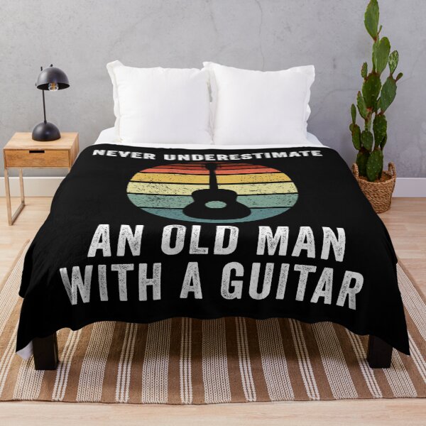 Item preview, Never underestimate an old man with a guitar funny guitarist designed and sold by honeyandcotton.
