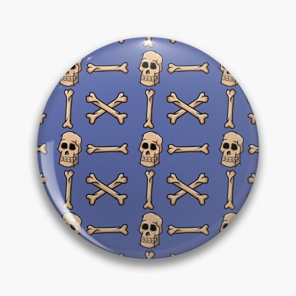 Item preview, Blue Skull Patterns , Vintage Skull and Bones Patterns  designed and sold by garniturex.
