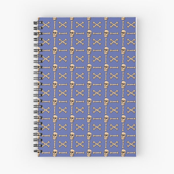 Item preview, Blue Skull Patterns , Vintage Skull and Bones Patterns  designed and sold by garniturex.