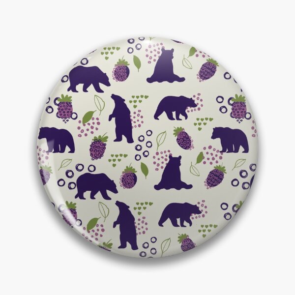 Item preview, Friendly Bear and Blackberries designed and sold by Print N Stuff by Cristina Stancu.