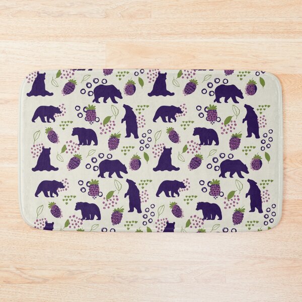 Item preview, Friendly Bear and Blackberries designed and sold by Print N Stuff by Cristina Stancu.