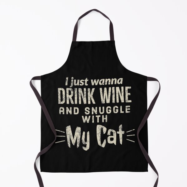 Artikelvorschau, Ich möchte nur Wein trinken und mich mit meiner Katze kuscheln entworfen und verkauft von Brat-Cat-Shirts.