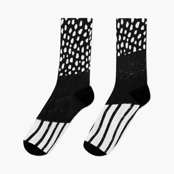 Item preview, Polka Dots and Stripes Pattern (black/white) designed and sold by Design Minds Boutique.