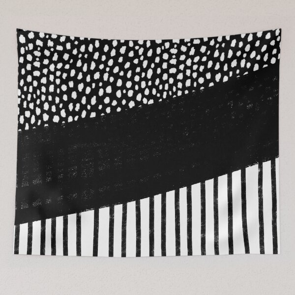 Item preview, Polka Dots and Stripes Pattern (black/white) designed and sold by Design Minds Boutique.