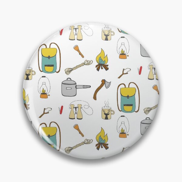 Item preview, Cartoon Camping Tools pattern, Awesome gift for Camping Lovers and Camping Adventure designed and sold by abdelhak2005.