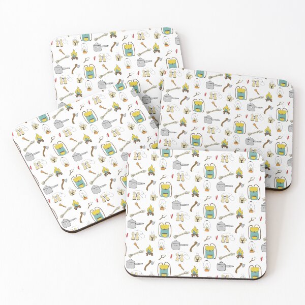 Item preview, Cartoon Camping Tools pattern, Awesome gift for Camping Lovers and Camping Adventure designed and sold by abdelhak2005.