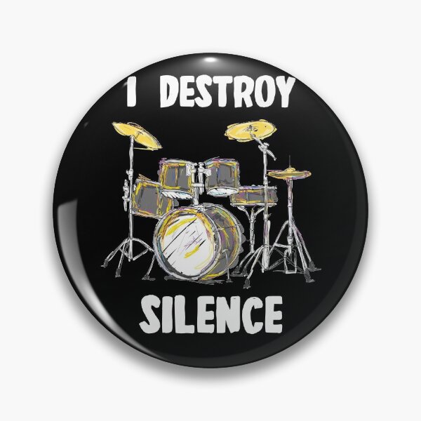 Item preview, Drums I Destroy Silence Spruch - Drummer Drummer designed and sold by Lenny Stahl.