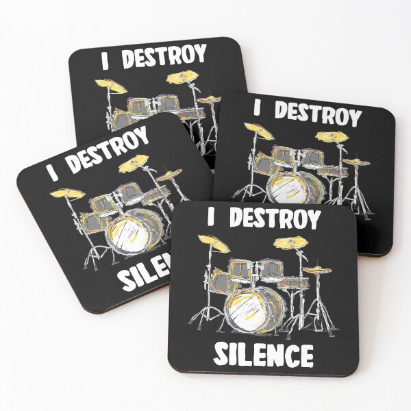 Item preview, Drums I Destroy Silence Spruch - Drummer Drummer designed and sold by Lenny Stahl.